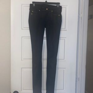 7 For All Mankind coated denim skinny jeans